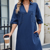 Jade | Vestido Jeans Casual