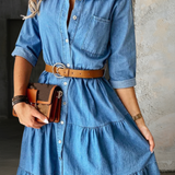 Barbara | Vestido Jeans Elegante Casual