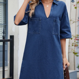 Jade | Vestido Jeans Casual
