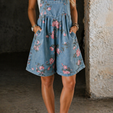 Marvina | Floral Denim Jumpsuit