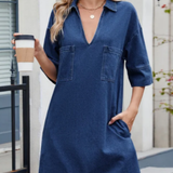 Jade | Vestido Jeans Casual