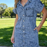 Kaelia | Vestido de Camisa Jeans