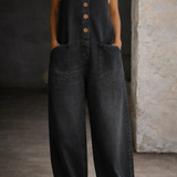 Bethany | Vintage Washed Denim Overalls