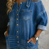Sophia | Macacão jeans fora do ombro