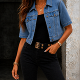 Jessica | Jaqueta jeans curta