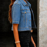 Jessica | Jaqueta jeans curta