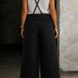 Elizabeth | Wide Leg Suspender Jumpsuit