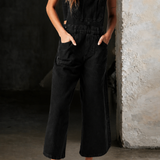 Elizabeth | Wide Leg Suspender Jumpsuit