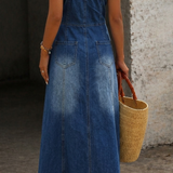 Savannah | Vestido Maxi Denim Vintage