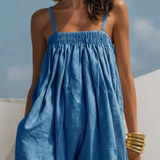 Madison | Macacão Denim de Perna Larga