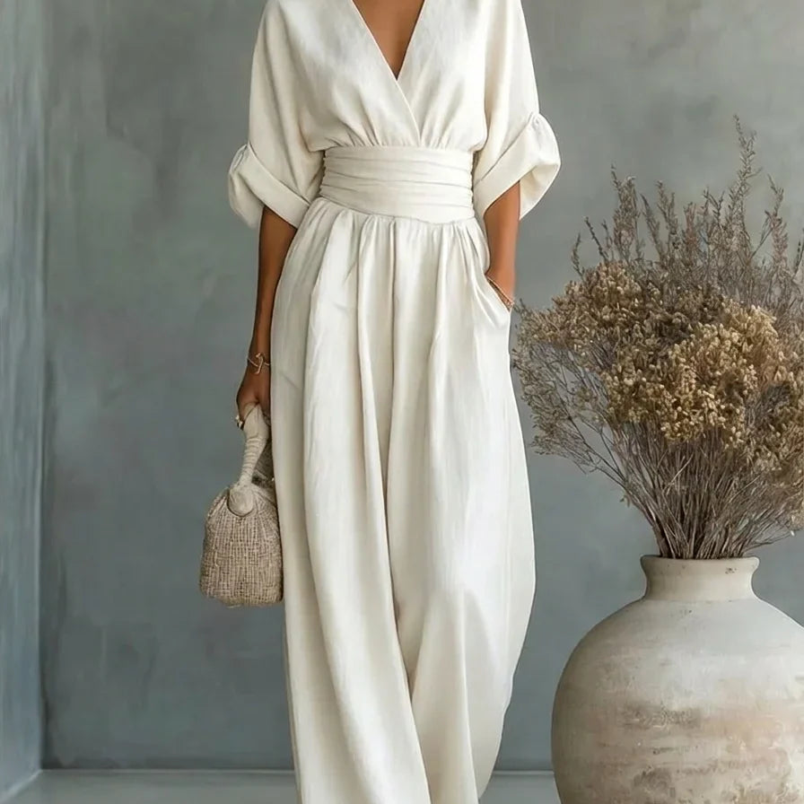 Thaïs | Combinaison essentielle à décolleté en V