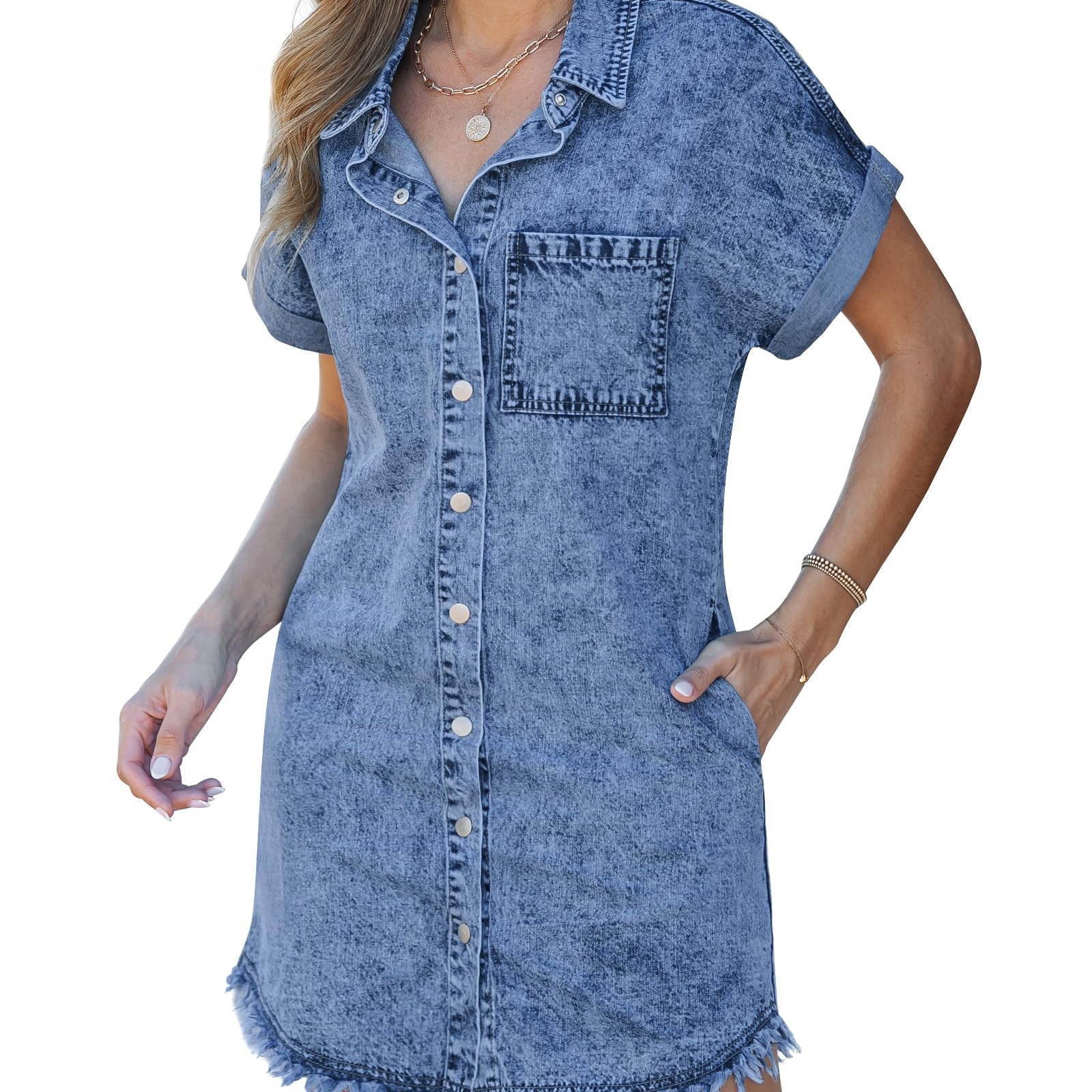 Kaelia | Vestido de Camisa Jeans