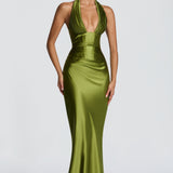 Eloise - Vestido Maxi elegante verde
