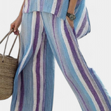 Laura - Conjunto Listras Daisy Malva